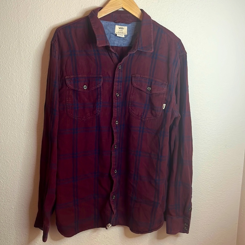 Vans XL plaid long sleeve
